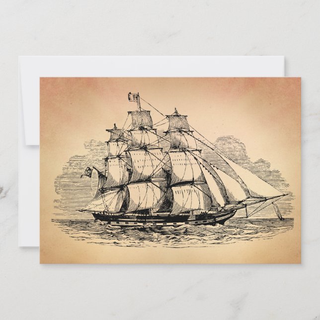 Vintage Sailing Ship (Front)
