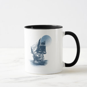 Vintage sailing ship - Choose background color Mug