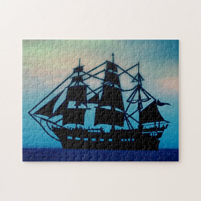 VINTAGE SAILING SHIP JIGSAW PUZZLE (Horizontal)