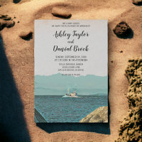 Vintage sailing ship navy destination wedding