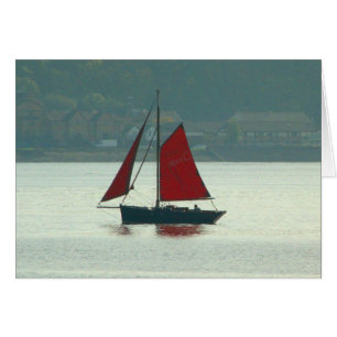 Vintage Sailing Yacht at Cardiff Bay