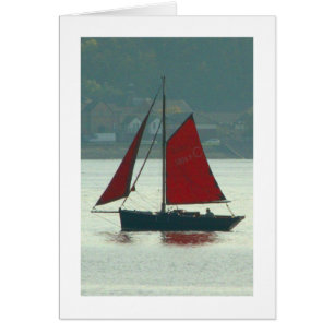 Vintage Sailing Yacht at Cardiff Bay (Bordered)