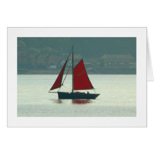 Vintage Sailing Yacht at Cardiff Bay (Bordered)