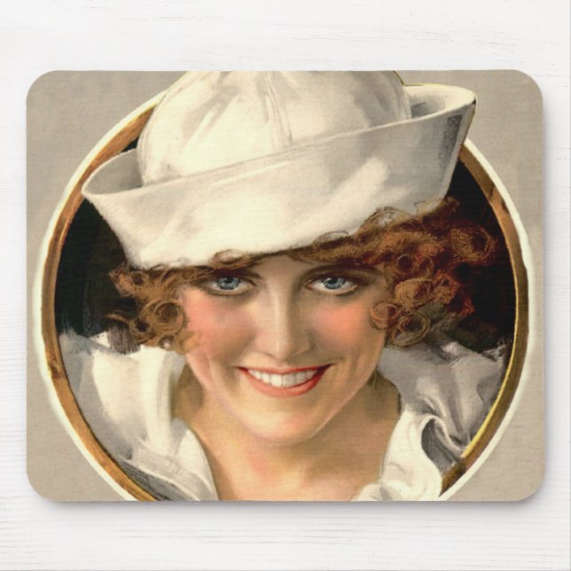 Vintage Sailor Girl Mousepad (Front)