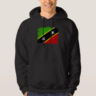 Vintage Saint Kitts and Nevis Flag Kittitian Nevis Hoodie