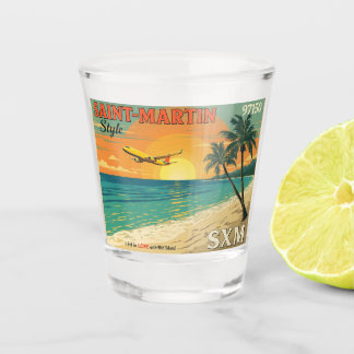 Vintage Saint-Martin SXM 97150 shot glass