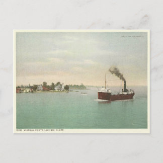 Vintage Sainte Claire Flats Detroit Michigan Postcard