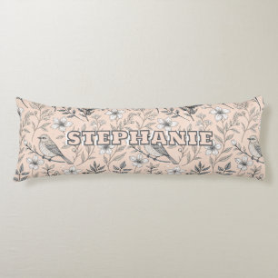 Vintage Sakura Cherry Blossom & Bird  Aesthetic 3 Body Cushion