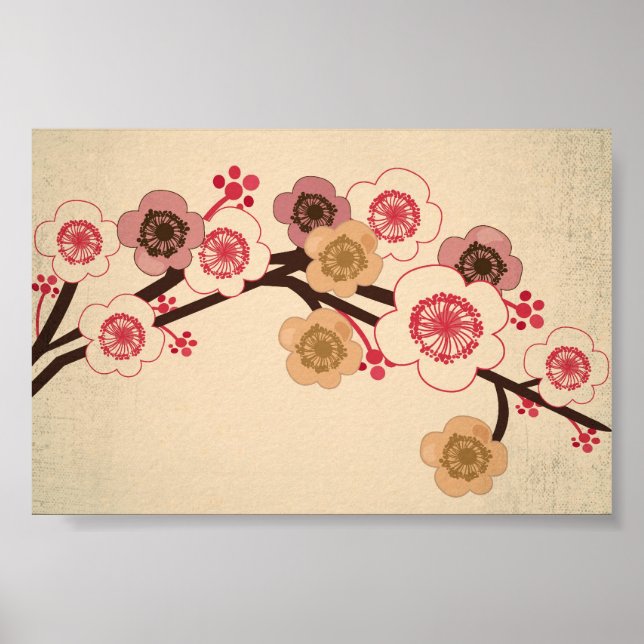 Vintage sakuras Poster (Front)