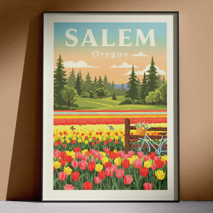 Vintage Salem Oregon Poster
