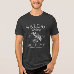 Vintage Salem Witch Academy Halloween Tri-Blend Shirt
