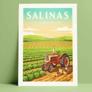 Vintage Salinas California Postcard