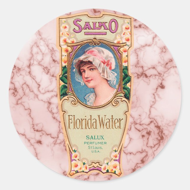 Vintage Salko Florida Water Perfume Label (Front)