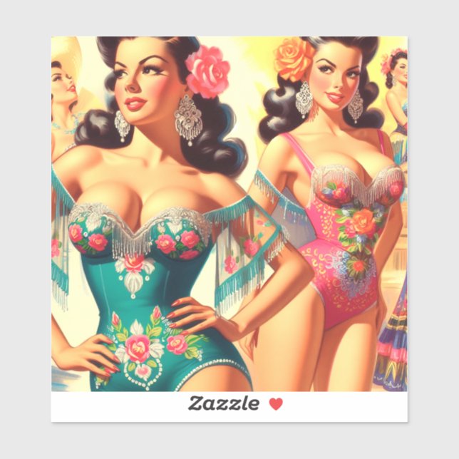 Vintage Salsa Pin-ups (Sheet)