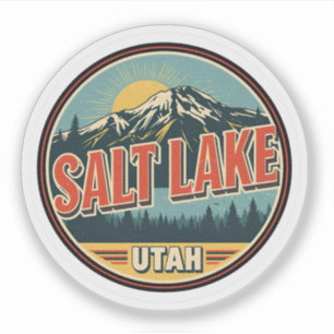 Vintage Salt Lake City Ski nature Utah skiing gift