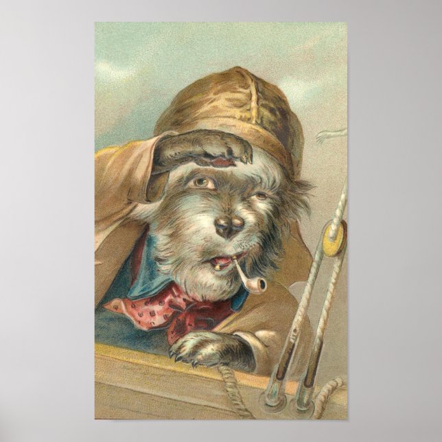 Vintage Salty Dog Poster (Front)