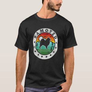 Vintage Samoyed Retro Dog Mum Dad T-Shirt
