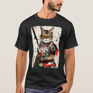 Vintage samurai cat tee Japanese ninja urban art g