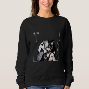 Vintage Samurai Cat Warrior Japanese Ninja Cat 2 Sweatshirt