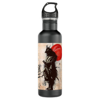 Vintage Samurai Warrior Bushido Code Japanese Swor 710 Ml Water Bottle