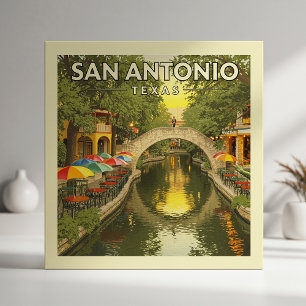 Vintage San Antonio Texas Tile