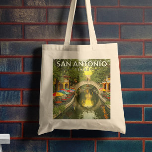 Vintage San Antonio Texas Tote Bag