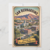 Vintage San Bernardino California Retro Travel