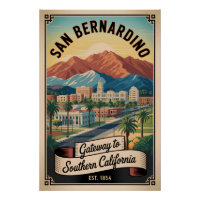 Vintage San Bernardino California Retro Travel
