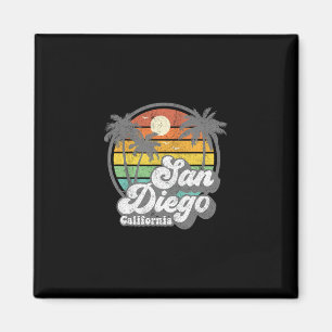 Vintage San Diego Beach California Surfing Retro S Magnet