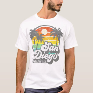 Vintage San Diego Beach California Surfing Retro S T-Shirt