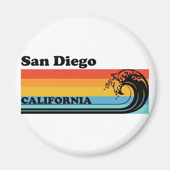 Vintage San Diego California Magnet (Front)