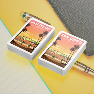 Vintage San Diego California Playing Cards