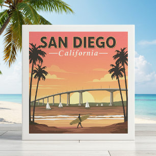 Vintage San Diego California Tile