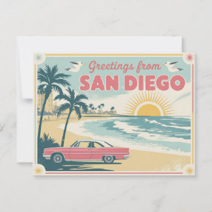 Vintage San Diego Postcard Greetings from