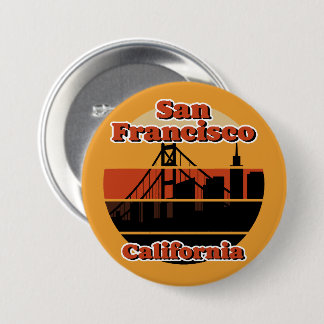 Vintage San Francisco California 7.5 Cm Round Badge
