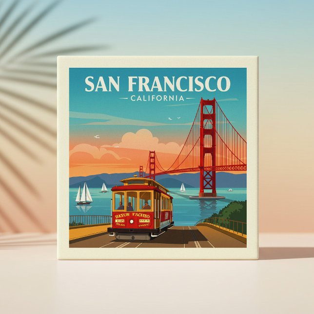 Vintage San Francisco California Tile (Creator Uploaded)