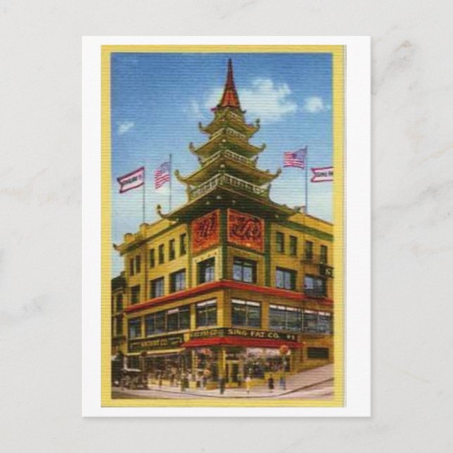 Vintage San Francisco Chinatown Postcard (Front)