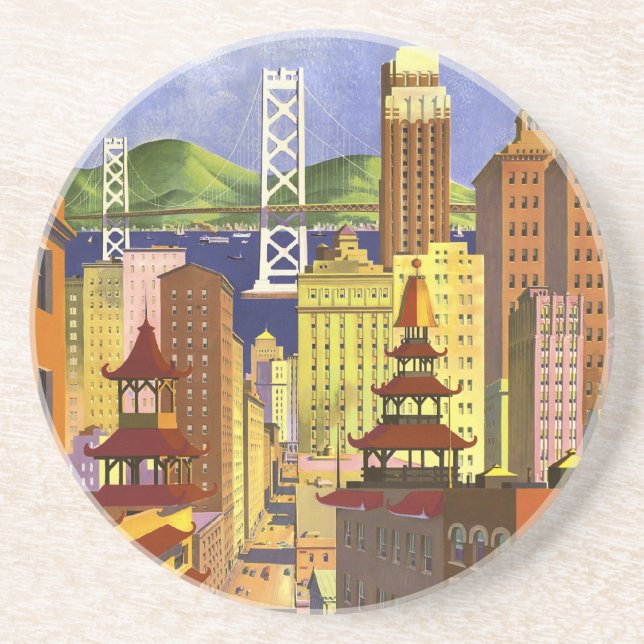 Vintage San Francisco Coaster (Front)