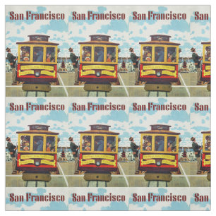 Vintage San Francisco customisable fabric