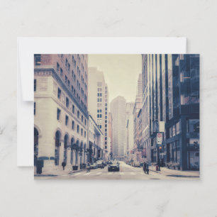 Vintage San Francisco Downtown Street Postcard