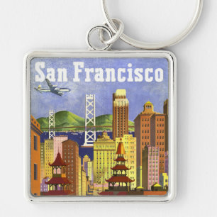 Vintage San Francisco Key Ring