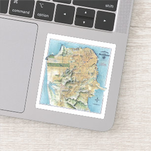 Vintage San Francisco Map