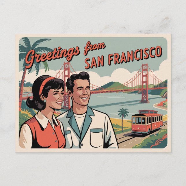 Vintage San Francisco Postcard | Greetings from (Front)