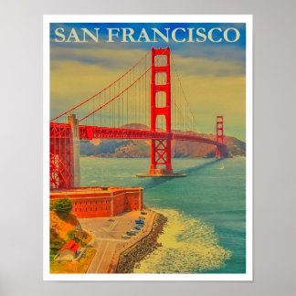 Vintage San Francisco  Poster
