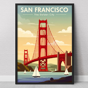 Vintage San Francisco  Poster