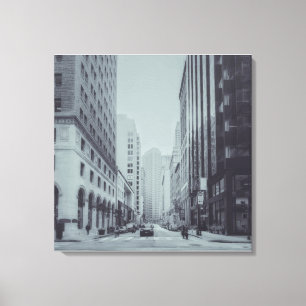 Vintage San Francisco Street View Canvas Print