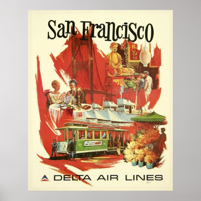 Vintage San Francisco Travel Poster (Front)
