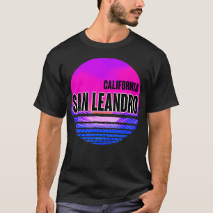 Vintage San Leandro Vaporwave California T-Shirt
