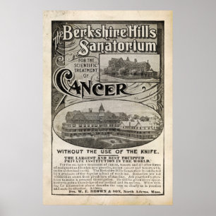 Vintage Sanatorium Ad from 1899 Poster