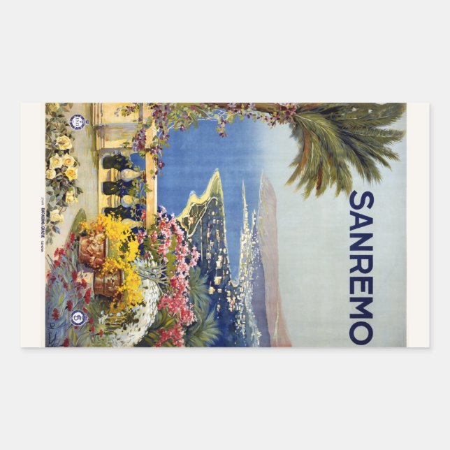 Vintage Sanremo Italy stickers (Front)